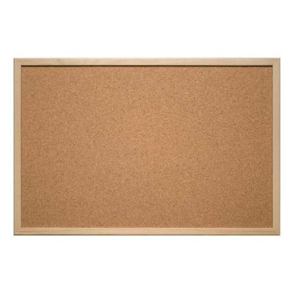 Korková tabule Eurosupplies 40 x 30 cm, hnědá