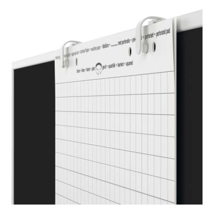 Držák papíru na tabuli Magnetoplan - 2 ks, bílá