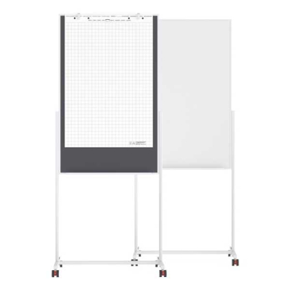 Mobilní multifunkční tabule Magnetoplan Design 3v1, bílá