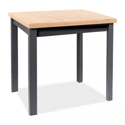 67502 jidelni stul adam 80 x 80 cm dub artisan cerna