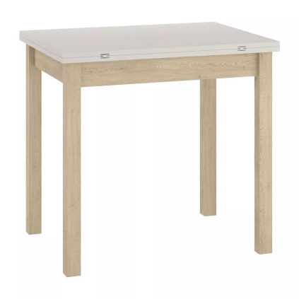 67571 jidelni stul flip 80 x 60 cm kremova dub cremona