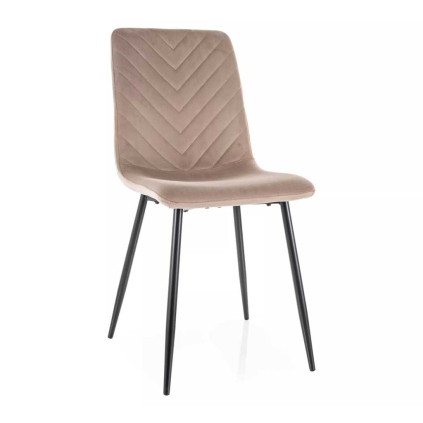 Jídelní židle Freville Velvet, béžová