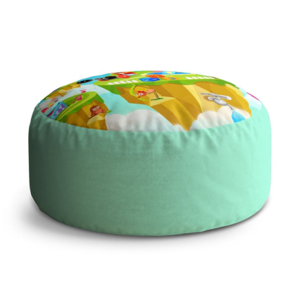 Taburet Circle dětský motiv 2, barevná