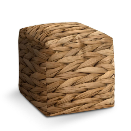 Taburet Cube banánové listí 2, béžová