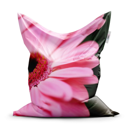 Sedací vak Classic růžová gerbera - dětský, růžová