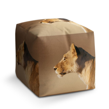 Taburet Cube lvice 2, béžová