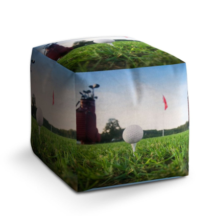 Taburet Cube golf, barevná