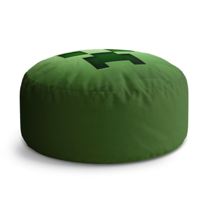 Taburet Circle Green Blocks, zelená