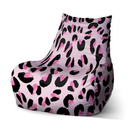 Sedací vak Bean růžový gepard, růžová