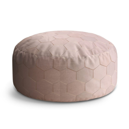 Taburet Circle rose gold, růžová