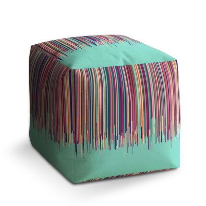 Taburet Cube stékající barva, barevná