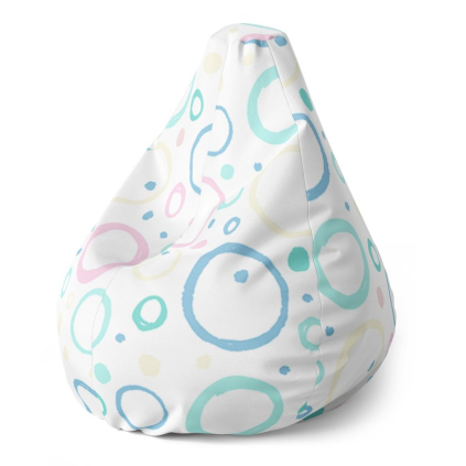 Sedací vak Pear bublifuk - dětský, barevná