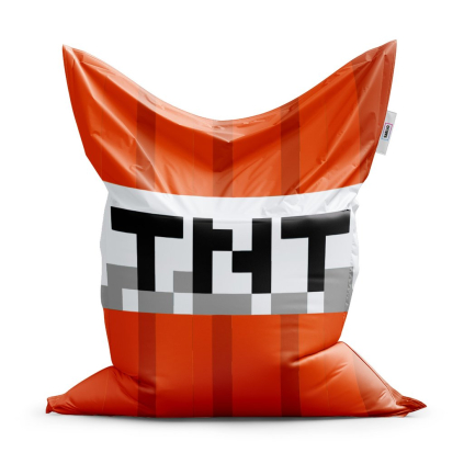 Sedací vak Classic TNT - dětský, červená