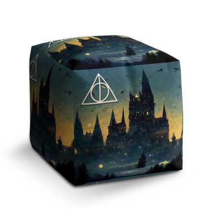 Taburet Cube noční Bradavice, barevná