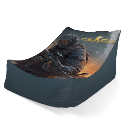 Sedací vak Lounge CS:GO voják 2 - dětský, šedá