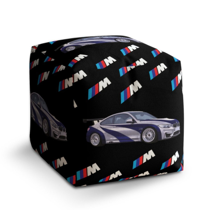 Taburet Cube MPERFORMANCE sportovní auto, černá
