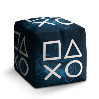 Taburet Cube konzole 1, černá