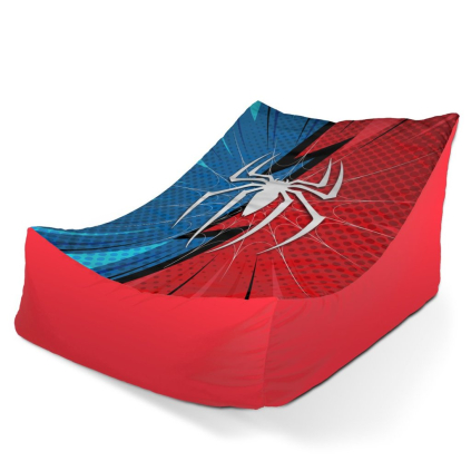 Sedací vak Lounge Spider - dětský, červená / modrá