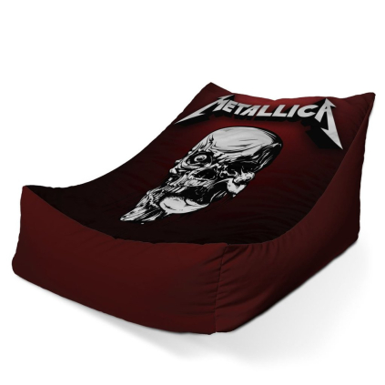 Sedací vak Lounge Metallica Death Metal - dětský, černá
