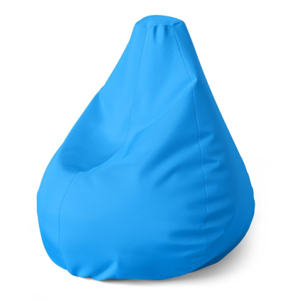 Sedací vak Pear azurová, modrá