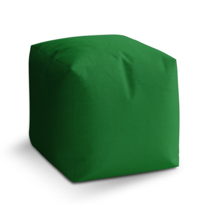 Taburet Cube tmavě zelená, zelená