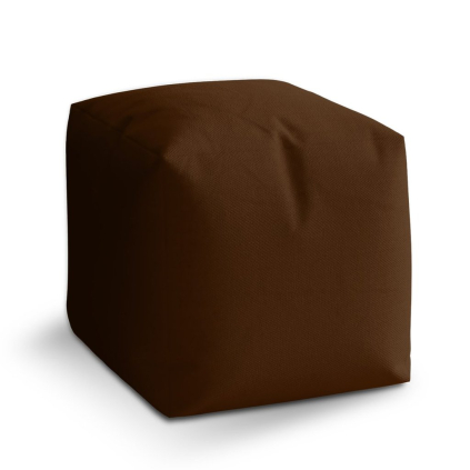 Taburet Cube čokoládově hnědá, hnědá