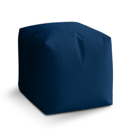 Taburet Cube námořní modrá, tmavě modrá