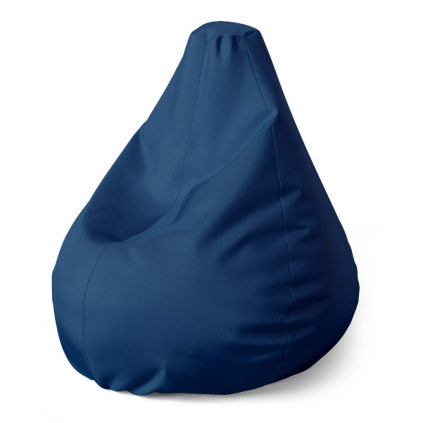 Sedací vak Pear námořní modrá - dětský, tmavě modrá