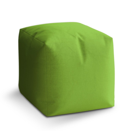 Taburet Cube jablečná zelená, zelená