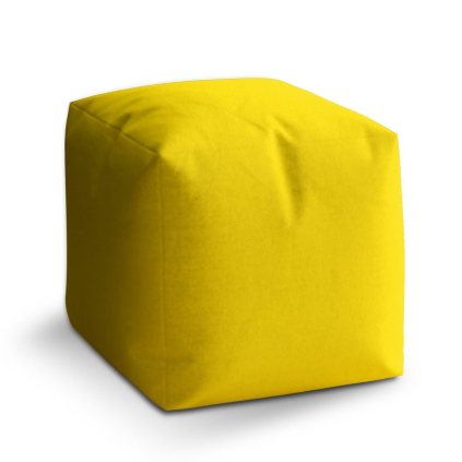 Taburet Cube žlutá 2, žlutá