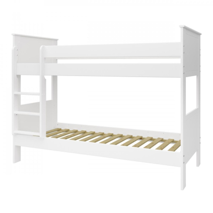 Patrová postel Albrim 90 x 200 cm, bílý mat