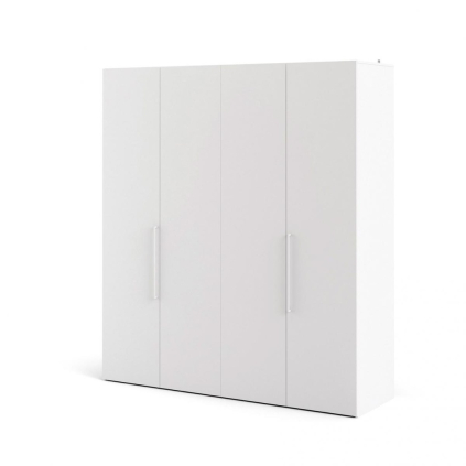 Šatní skříň Lutta, bílý mat