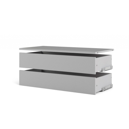 Sada zásuvek a police pro skříň Lutta, šedá