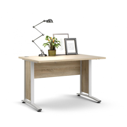 Kancelářský stůl Modulo 120 x 80 cm, dub sonoma / bílá