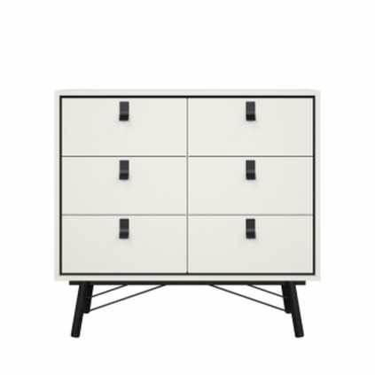 Komoda Rain II, bílý mat