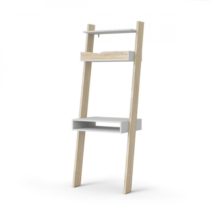 Psací stůl Retro, bílá / dub sonoma