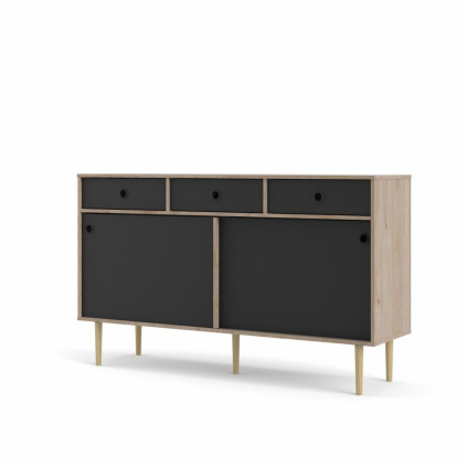 Komoda Ruby II, hikora / černá