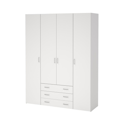 Šatní skříň Sid 154 x 49,5 x 200,4 cm, bílá