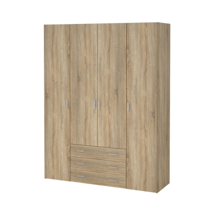 Šatní skříň Sid 154 x 49,5 x 200,4 cm, dub sonoma