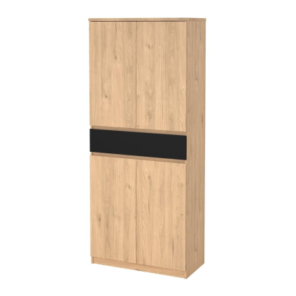 Botník Simplicity II vysoký, hikora jackson / černý mat