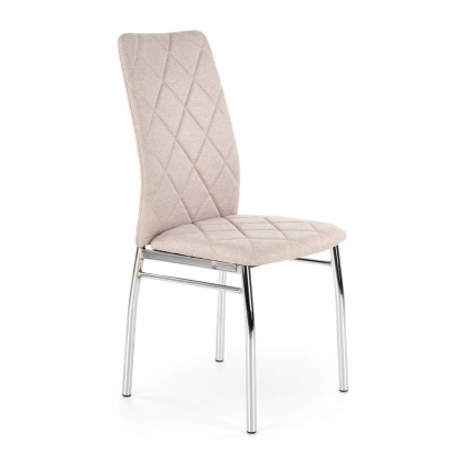 Jídelní židle Sabrina, béžová / stříbrná