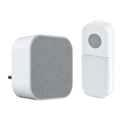 Bezdrátový zvonek do zásuvky 1L74, 180m, learning code, bílá