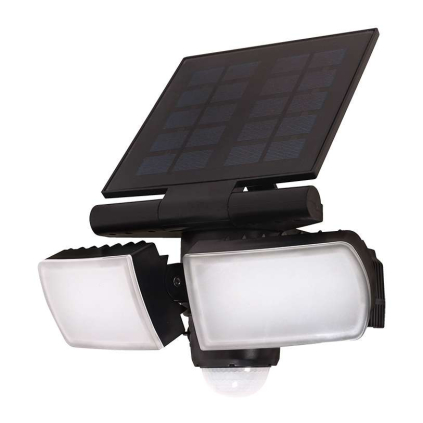 LED solární světlo se senzorem WO772, černá