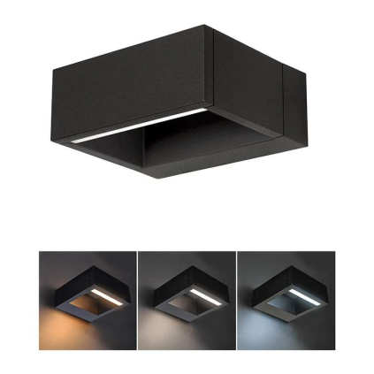 LED venkovní světlo WO806 Ragusa, černá