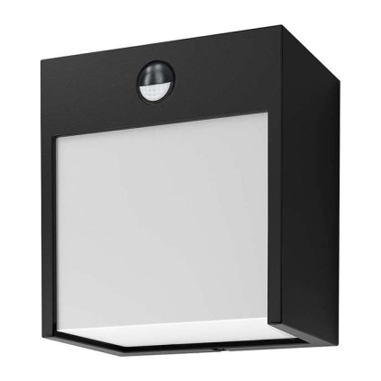 LED venkovní světlo WO812 Terni s PIR senzorem, černá