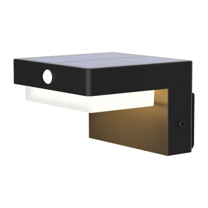 LED solární světlo WO7201 Palermo, černá