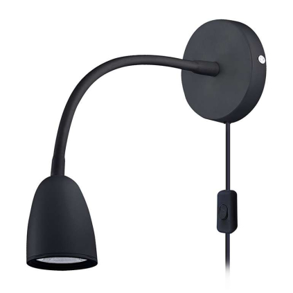 LED nástěnná lampička WO54-B, černá