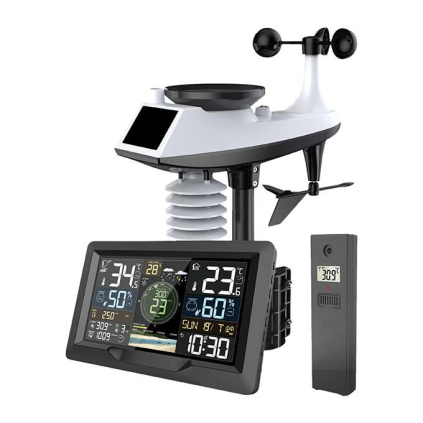 Profesionální meteostanice TE91 WiFi, černá