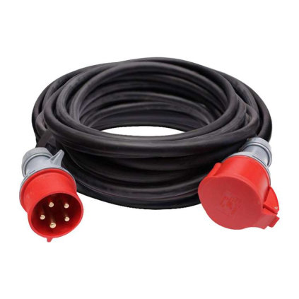 Prodlužovací kabel spojka 1Z - 20m, 400V / 32A, černá