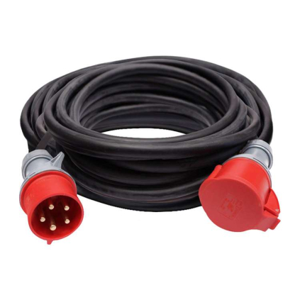Prodlužovací kabel spojka 1Z - 25m, 400V / 32A, černá